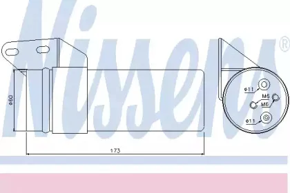 95476 NISSENS Осушитель, кондиционер 95476 NISSENS Осушитель, кондиционер