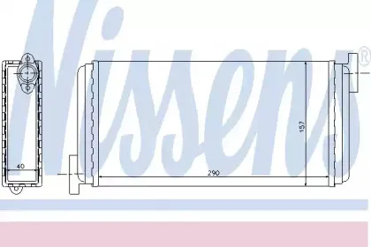 72002 NISSENS Теплообменник, отопление салона 72002 NISSENS Теплообменник, отопление салона