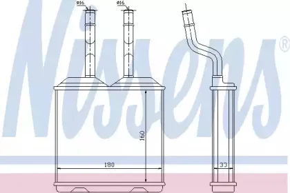 72634 NISSENS Теплообменник, отопление салона 72634 NISSENS Теплообменник, отопление салона