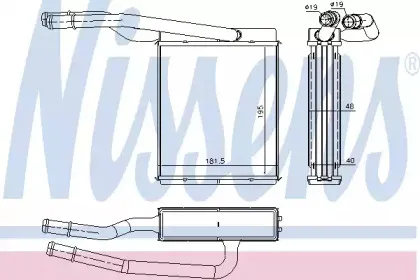 71746 NISSENS Теплообменник, отопление салона 71746 NISSENS Теплообменник, отопление салона