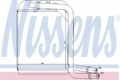 73976 NISSENS Теплообменник, отопление салона 73976 NISSENS Теплообменник, отопление салона