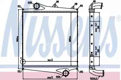 96961 NISSENS Интеркулер 96961 NISSENS Интеркулер