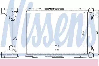 96968 NISSENS Интеркулер 96968 NISSENS Интеркулер