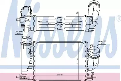 961429 NISSENS Интеркулер 961429 NISSENS Интеркулер