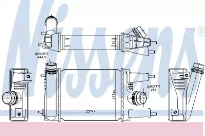 96153 NISSENS Интеркулер 96153 NISSENS Интеркулер