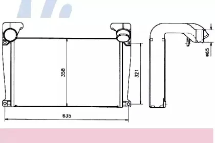 96986 NISSENS Интеркулер 96986 NISSENS Интеркулер
