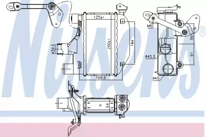 96164 NISSENS Интеркулер 96164 NISSENS Интеркулер
