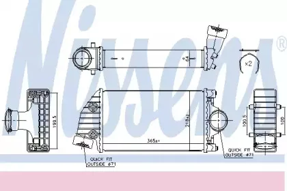 96175 NISSENS Интеркулер 96175 NISSENS Интеркулер