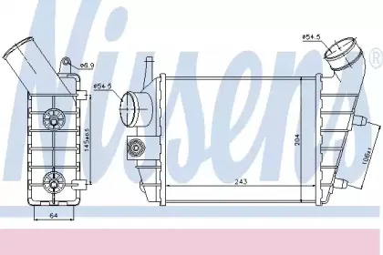 96699 NISSENS Интеркулер 96699 NISSENS Интеркулер