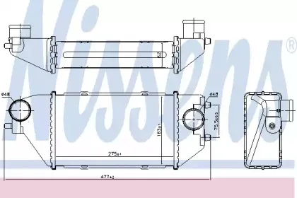 96231 NISSENS Интеркулер 96231 NISSENS Интеркулер