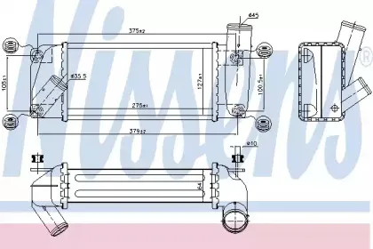 96263 NISSENS Интеркулер 96263 NISSENS Интеркулер