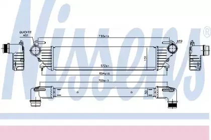 96272 NISSENS Интеркулер 96272 NISSENS Интеркулер
