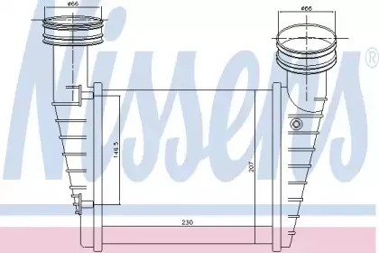 96680 NISSENS Интеркулер 96680 NISSENS Интеркулер