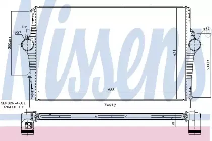 96381 NISSENS Интеркулер 96381 NISSENS Интеркулер