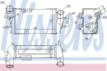 96398 NISSENS Интеркулер 96398 NISSENS Интеркулер