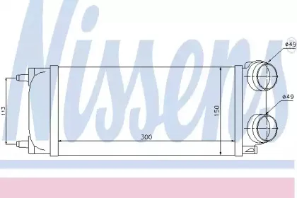 96718 NISSENS Интеркулер 96718 NISSENS Интеркулер