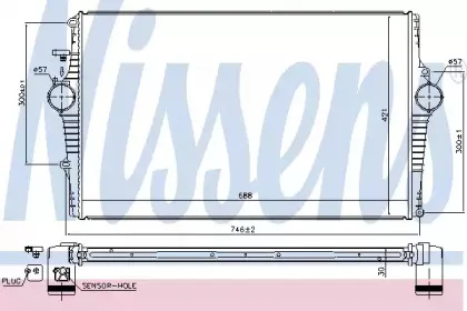 969001 NISSENS Интеркулер 969001 NISSENS Интеркулер