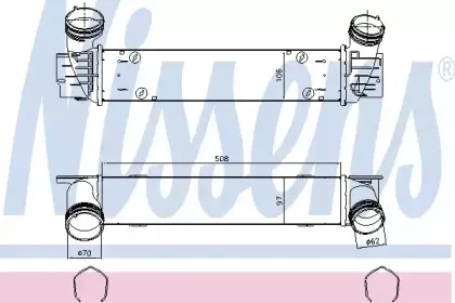 96480 NISSENS Интеркулер 96480 NISSENS Интеркулер