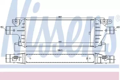 96484 NISSENS Интеркулер 96484 NISSENS Интеркулер
