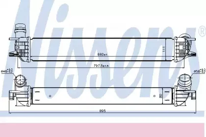 96502 NISSENS Интеркулер 96502 NISSENS Интеркулер