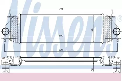 96525 NISSENS Интеркулер 96525 NISSENS Интеркулер