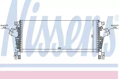 96555 NISSENS Интеркулер 96555 NISSENS Интеркулер