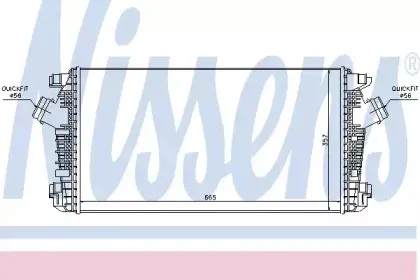 96557 NISSENS Интеркулер 96557 NISSENS Интеркулер