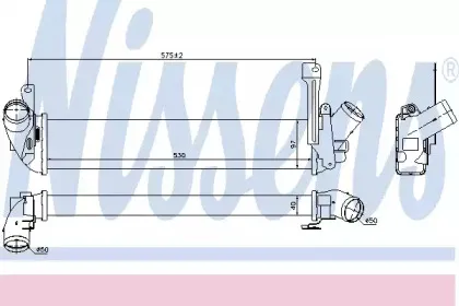 96563 NISSENS Интеркулер 96563 NISSENS Интеркулер