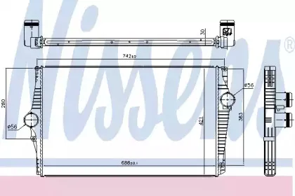 96601 NISSENS Интеркулер 96601 NISSENS Интеркулер
