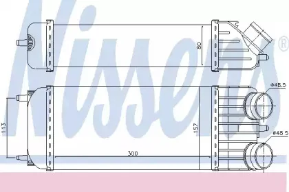 96612 NISSENS Интеркулер 96612 NISSENS Интеркулер