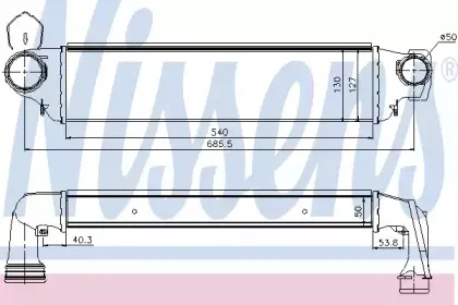 96654 NISSENS Интеркулер 96654 NISSENS Интеркулер