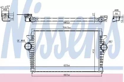 96692 NISSENS Интеркулер 96692 NISSENS Интеркулер
