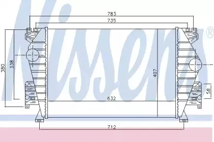 96734 NISSENS Интеркулер 96734 NISSENS Интеркулер