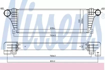 96857 NISSENS Интеркулер 96857 NISSENS Интеркулер