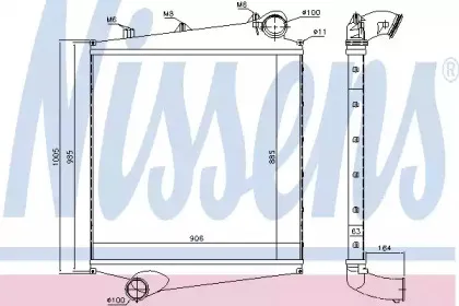 96990 NISSENS Интеркулер 96990 NISSENS Интеркулер