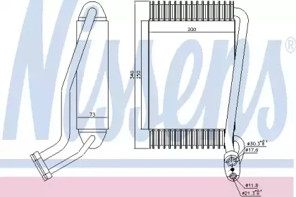 92144 NISSENS Испаритель, кондиционер 92144 NISSENS Испаритель, кондиционер
