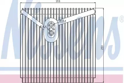 92267 NISSENS Испаритель, кондиционер 92267 NISSENS Испаритель, кондиционер