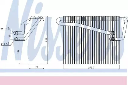 92301 NISSENS Испаритель, кондиционер 92301 NISSENS Испаритель, кондиционер
