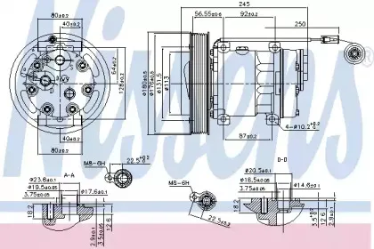 890114 NISSENS Компрессор, кондиционер 890114 NISSENS Компрессор, кондиционер
