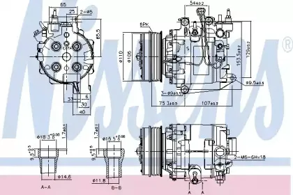 890195 NISSENS Компрессор, кондиционер 890195 NISSENS Компрессор, кондиционер