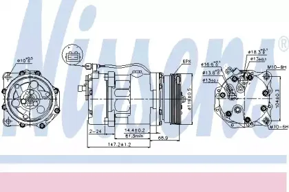 89025 NISSENS Компрессор, кондиционер 89025 NISSENS Компрессор, кондиционер