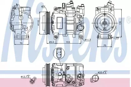 89049 NISSENS Компрессор, кондиционер 89049 NISSENS Компрессор, кондиционер
