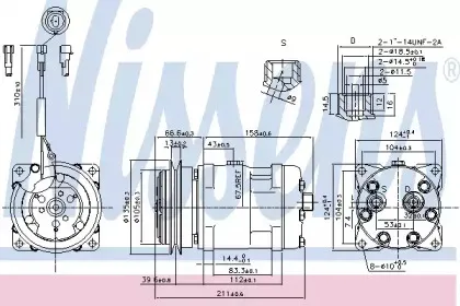 89220 NISSENS Компрессор, кондиционер 89220 NISSENS Компрессор, кондиционер