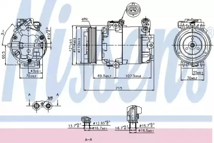 89333 NISSENS Компрессор, кондиционер 89333 NISSENS Компрессор, кондиционер