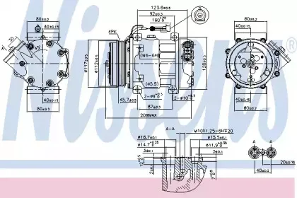 89347 NISSENS Компрессор, кондиционер 89347 NISSENS Компрессор, кондиционер