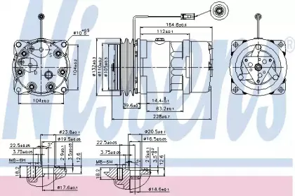 89439 NISSENS Компрессор, кондиционер 89439 NISSENS Компрессор, кондиционер