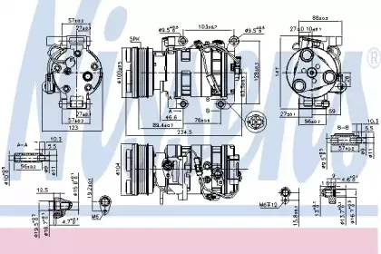 89550 NISSENS Компрессор, кондиционер 89550 NISSENS Компрессор, кондиционер