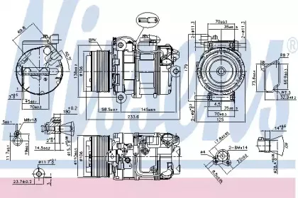 89595 NISSENS Компрессор, кондиционер 89595 NISSENS Компрессор, кондиционер