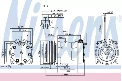 89616 NISSENS Компрессор, кондиционер 89616 NISSENS Компрессор, кондиционер
