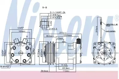 89849 NISSENS Компрессор, кондиционер 89849 NISSENS Компрессор, кондиционер